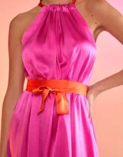 CYNTHIA ROWLEYSalerno Silk Halter Dress - HTPNK -Cynthia Rowley Shop Salerno Silk Halter Dress 20230224234218 2
