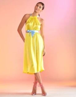 Cynthia Rowley Shop -Cynthia Rowley Shop Salerno Silk Halter Dress 20230224234221 1