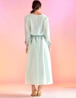 CYNTHIA ROWLEYSelene Sequin Skirt - MINT 14 CYNTHIA ROWLEYSelene Sequin Skirt - MINT -Cynthia Rowley Shop Selene Sequin Skirt 20230303185147