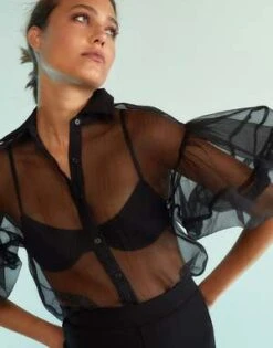 CYNTHIA ROWLEYSheer Bliss Blouse -Cynthia Rowley Shop Sheer Bliss Blouse 20230907225121 1