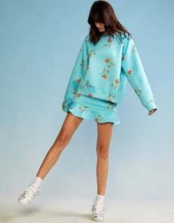 CYNTHIA ROWLEYStrawberry Bonded Mini Skirt -Cynthia Rowley Shop Strawberry Bonded Mini Skirt 20230414225936 1