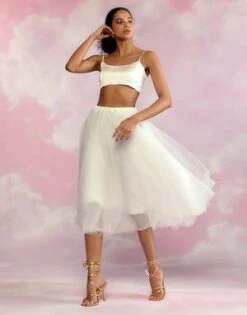 CYNTHIA ROWLEYTulle Skirt - White -Cynthia Rowley Shop Tulle Skirt 20230407185330 2
