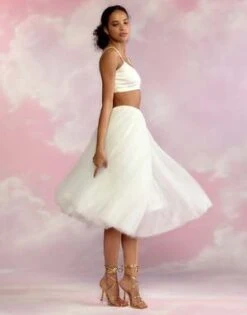 CYNTHIA ROWLEYTulle Skirt - White -Cynthia Rowley Shop Tulle Skirt 20230407185330 3