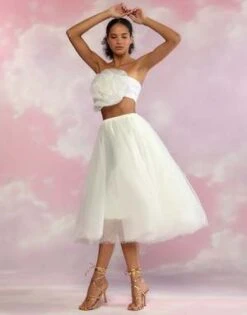 CYNTHIA ROWLEYTulle Skirt - White -Cynthia Rowley Shop Tulle Skirt 20230407185331 1