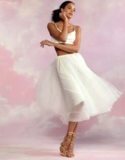 CYNTHIA ROWLEYTulle Skirt - White -Cynthia Rowley Shop Tulle Skirt 20230407185331 2