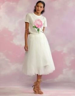 CYNTHIA ROWLEYTulle Skirt - White -Cynthia Rowley Shop Tulle Skirt 20230407185332 1