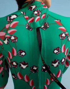CYNTHIA ROWLEYVine Floral High Cut Wetsuit - Green Vine Floral -Cynthia Rowley Shop Vine Floral High Cut Wetsuit 20221013201957 2
