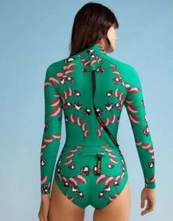 CYNTHIA ROWLEYVine Floral High Cut Wetsuit - Green Vine Floral -Cynthia Rowley Shop Vine Floral High Cut Wetsuit 20221013201957