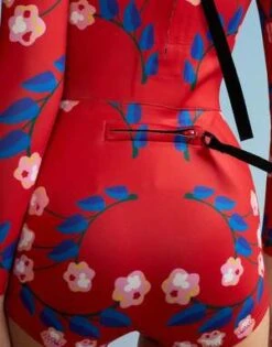 CYNTHIA ROWLEYWetsuit - Red Vine Floral -Cynthia Rowley Shop Vine Floral Wetsuit 20221013202007 2