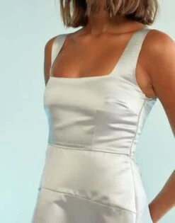 CYNTHIA ROWLEYVioletta Dress - Silver -Cynthia Rowley Shop Violetta Dress 20230824232734