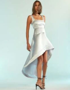 CYNTHIA ROWLEYVioletta Dress - Silver -Cynthia Rowley Shop Violetta Dress 20230824232734 3