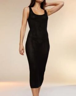 CYNTHIA ROWLEYZia Crochet Knit Dress - Black -Cynthia Rowley Shop Zia Crochet Knit Dress 20230729225626