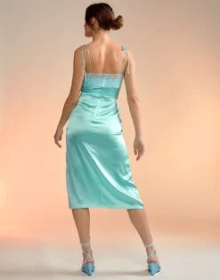 CYNTHIA ROWLEY Iris Silk Slip Dress -Cynthia Rowley Shop aquasilk6