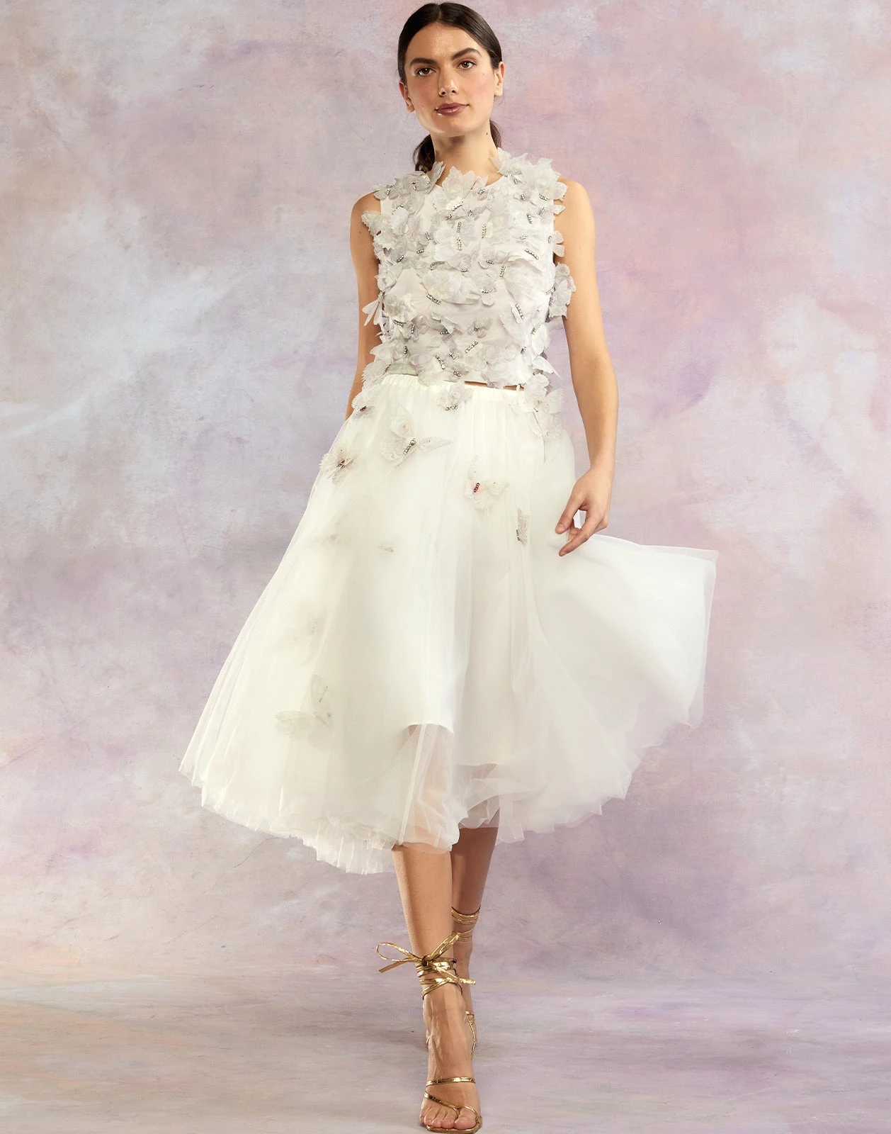 CYNTHIA ROWLEY Butterfly Tulle Skirt 10 CYNTHIA ROWLEY Butterfly Tulle Skirt - Image 10