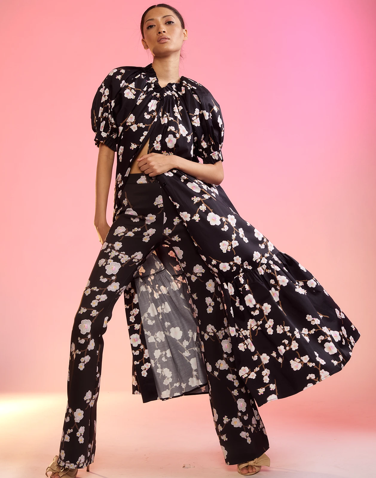 CYNTHIA ROWLEY Bonded Fit And Flare Pants 7 CYNTHIA ROWLEY Bonded Fit And Flare Pants - Image 7