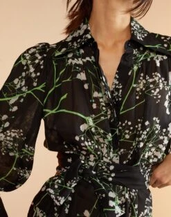 CYNTHIA ROWLEY Baby's Breath Shirt Dress 14 CYNTHIA ROWLEY Baby's Breath Shirt Dress -Cynthia Rowley Shop bbp5