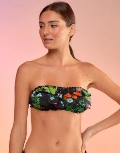 CYNTHIA ROWLEY Flirt Ruffle Bikini Top