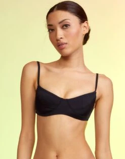 CYNTHIA ROWLEY Butterfly Wings Neoprene Bikini Top