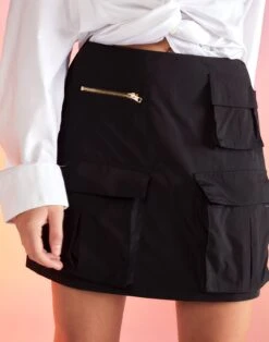 CYNTHIA ROWLEY Cargo Mini Skirt 15 CYNTHIA ROWLEY Cargo Mini Skirt -Cynthia Rowley Shop blackcargo17