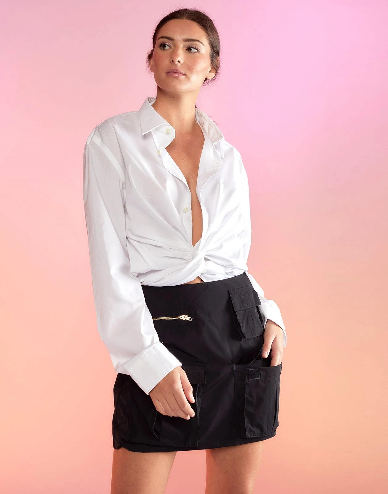 CYNTHIA ROWLEY Cargo Mini Skirt 9 CYNTHIA ROWLEY Cargo Mini Skirt - Image 9