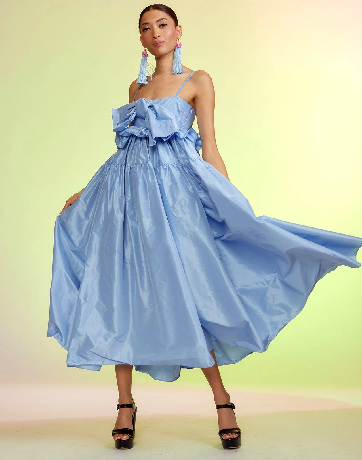 CYNTHIA ROWLEY Aurora Taffeta Dress 1 CYNTHIA ROWLEY Aurora Taffeta Dress