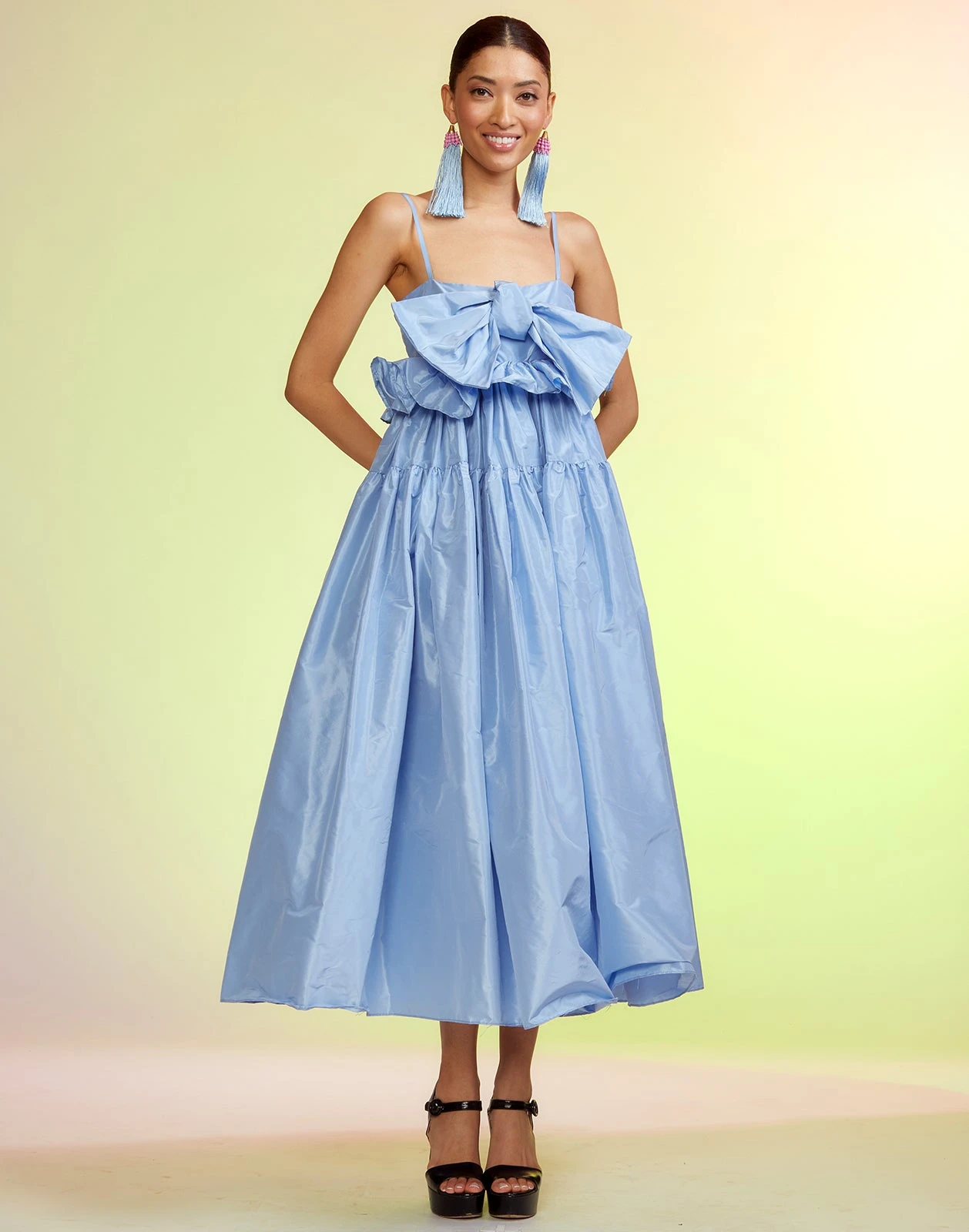 CYNTHIA ROWLEY Aurora Taffeta Dress 2 CYNTHIA ROWLEY Aurora Taffeta Dress - Image 2