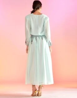 CYNTHIA ROWLEY Selene Sequin Skirt -Cynthia Rowley Shop blue7 39c1016b 05e4 48f3 97f4 1a9ab501dae9