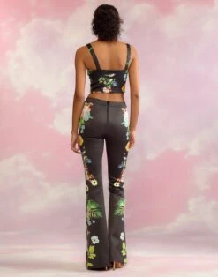 CYNTHIA ROWLEY Bonded Fit And Flare Pant -Cynthia Rowley Shop bondd15