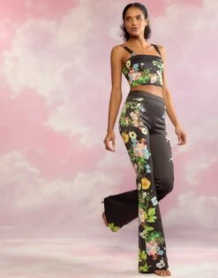 CYNTHIA ROWLEY Bonded Fit And Flare Pant -Cynthia Rowley Shop bonded15