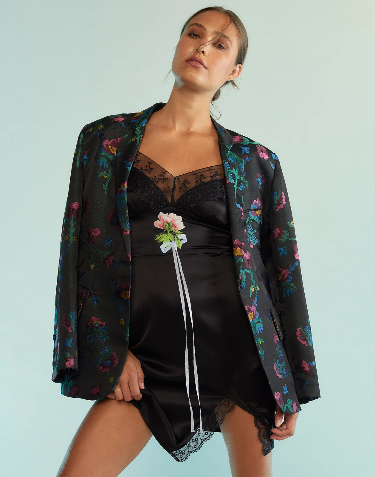 CYNTHIA ROWLEY Iris Mini Silk Dress 1 CYNTHIA ROWLEY Iris Mini Silk Dress