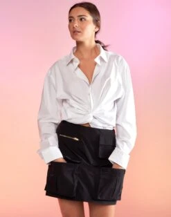 CYNTHIA ROWLEY Cargo Mini Skirt