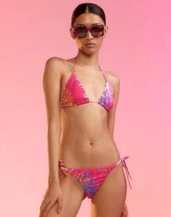 CYNTHIA ROWLEY Coral String Bikini Top -Cynthia Rowley Shop coral3 d191ad5c 8899 42df 8876 0ebf9f38f988