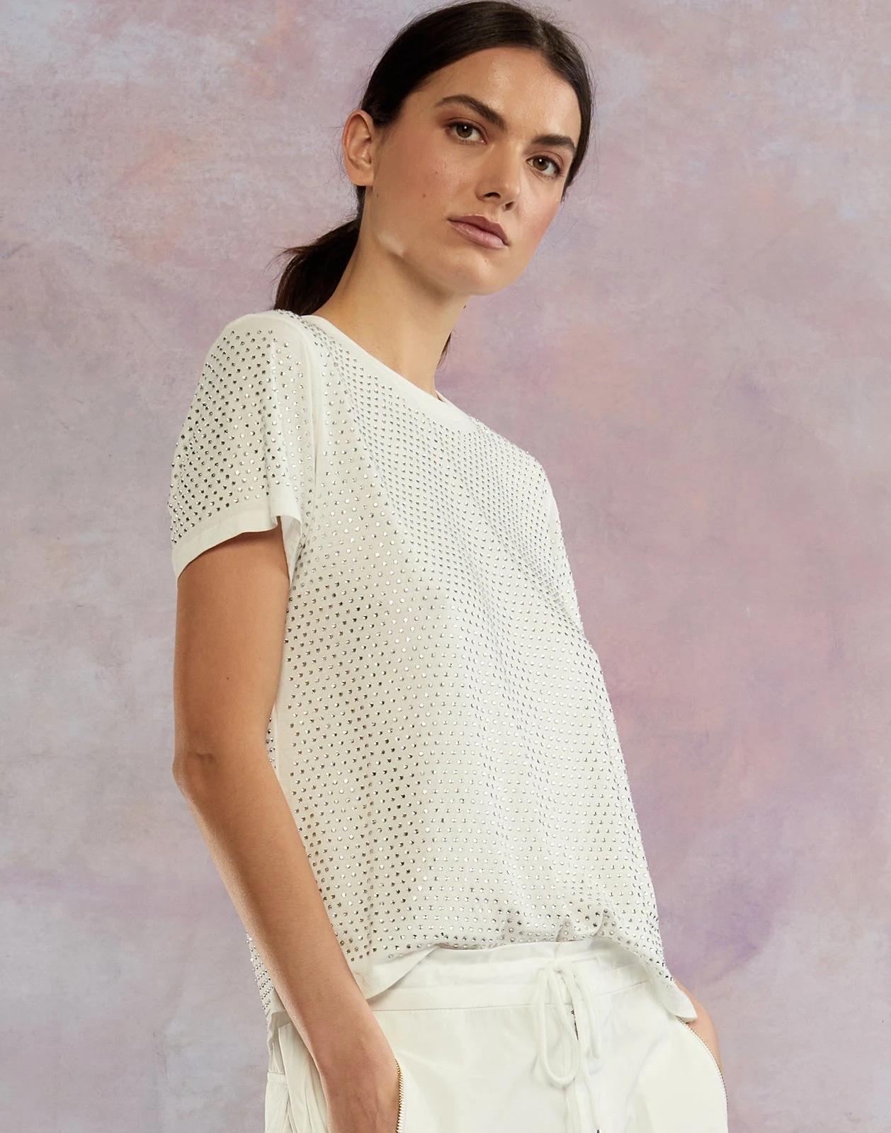 CYNTHIA ROWLEY Sirius Crystal T-shirt 2 CYNTHIA ROWLEY Sirius Crystal T-shirt - Image 2