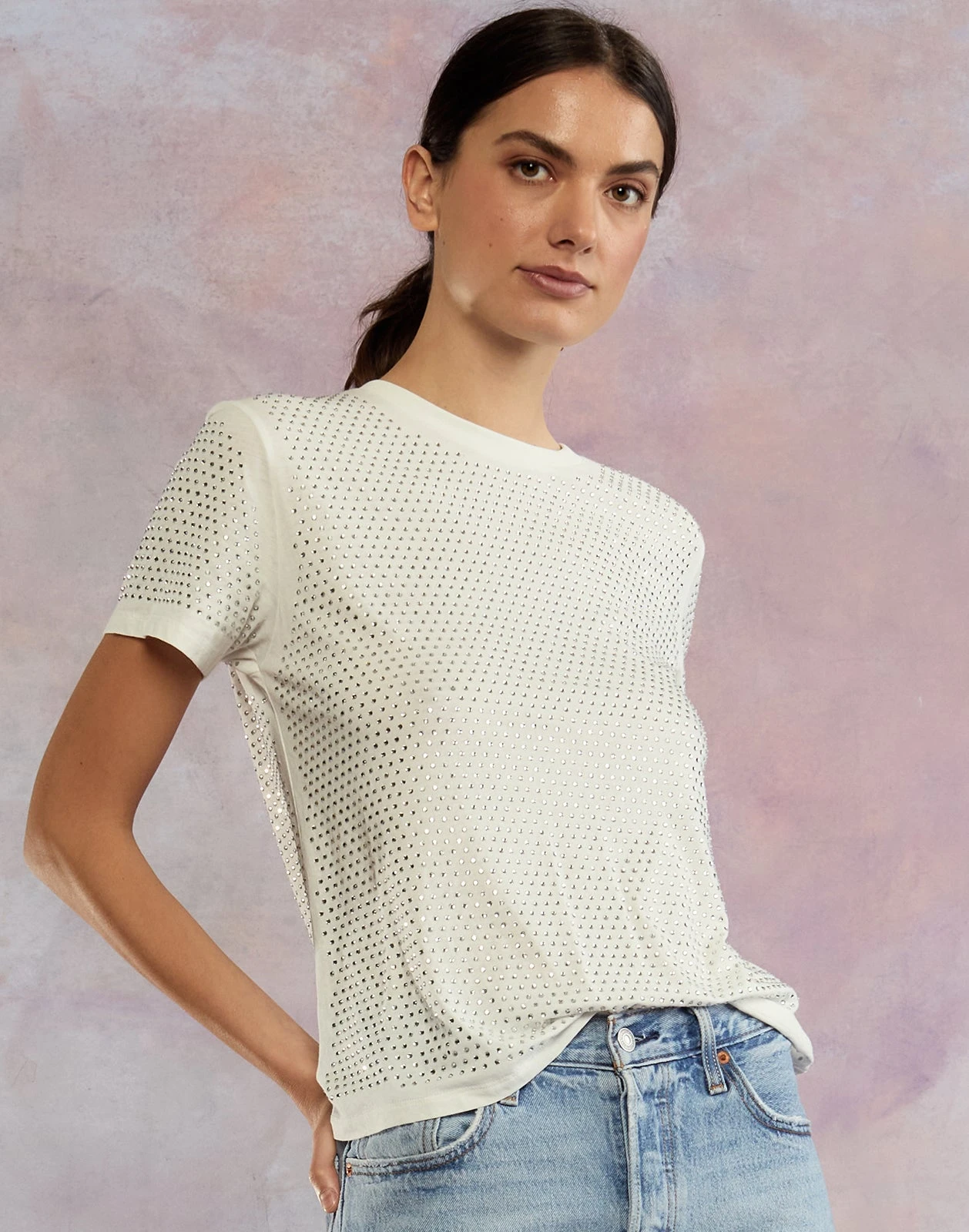 CYNTHIA ROWLEY Sirius Crystal T-shirt 1 CYNTHIA ROWLEY Sirius Crystal T-shirt