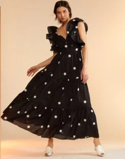 CYNTHIA ROWLEY Gabriella Ruffle Dress -Cynthia Rowley Shop dot1