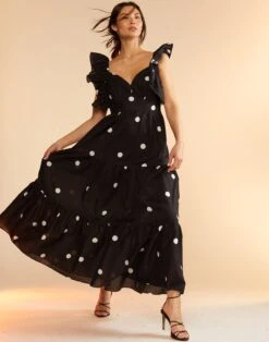 CYNTHIA ROWLEY Gabriella Ruffle Dress -Cynthia Rowley Shop dot2