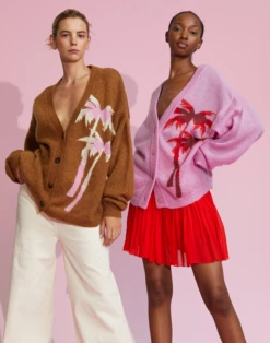 CYNTHIA ROWLEY Intarsia Cardigan -Cynthia Rowley Shop double2