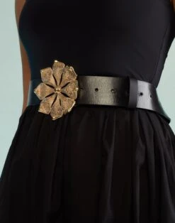 CYNTHIA ROWLEY Gold Flower Buckle Belt -Cynthia Rowley Shop g2 9697ddcc 35f3 4076 9bf4 a5e2dd69cb89