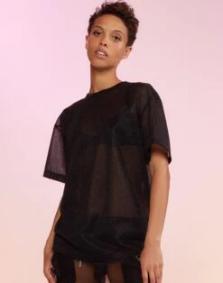 CYNTHIA ROWLEY Glitter Tee