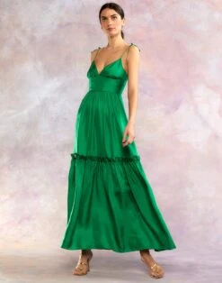 CYNTHIA ROWLEY Kea Silk Dress -Cynthia Rowley Shop green1 40e97ebf 383b 460d b637 d87544161a76