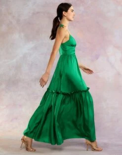 CYNTHIA ROWLEY Kea Silk Dress -Cynthia Rowley Shop green6 c6926f62 6e3c 4f03 bad9 6dd7f91de206