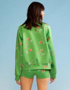 CYNTHIA ROWLEY Bonded Pullover 10 CYNTHIA ROWLEY Bonded Pullover -Cynthia Rowley Shop greenprintshorts2