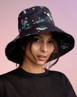 CYNTHIA ROWLEY Studded Bucket Hat