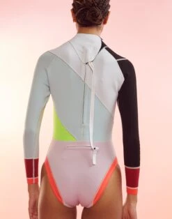 CYNTHIA ROWLEY Janet Colorblock High Cut Wetsuit 8 CYNTHIA ROWLEY Janet Colorblock High Cut Wetsuit -Cynthia Rowley Shop janet2