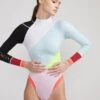 CYNTHIA ROWLEY Janet Colorblock High Cut Wetsuit