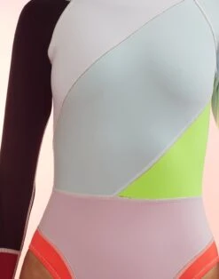 CYNTHIA ROWLEY Janet Colorblock High Cut Wetsuit 9 CYNTHIA ROWLEY Janet Colorblock High Cut Wetsuit -Cynthia Rowley Shop janet4