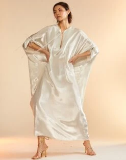 CYNTHIA ROWLEY Silk Lame Kaftan -Cynthia Rowley Shop lame13