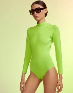 CYNTHIA ROWLEY Cheeky Wetsuit -Cynthia Rowley Shop lime4
