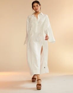 CYNTHIA ROWLEY Piana Embroidered Dress