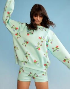 CYNTHIA ROWLEY Bonded Pullover -Cynthia Rowley Shop mintshorts2 de2c28f9 1b69 4cdc b64b 907b12e11c6f